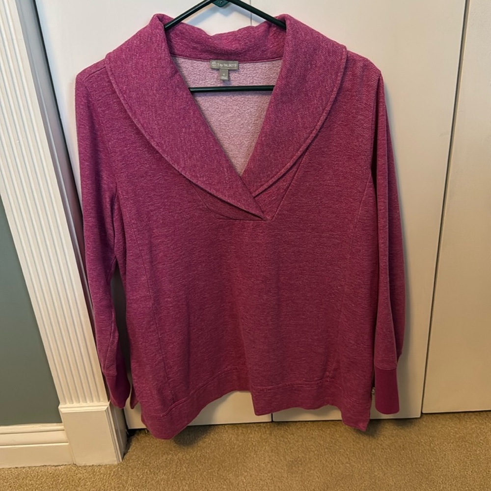 Talbots Top like a Sweatshirt but Dressed UP. Size X